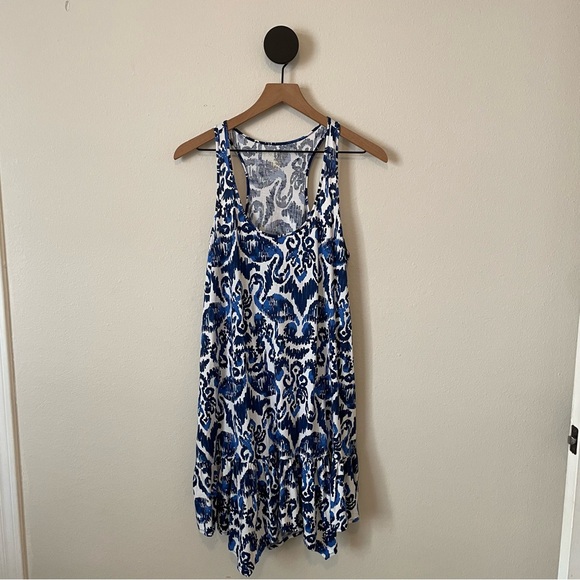 Lilly Pulitzer Hampton Tank Dress in Resort Navy Ikat Print S - Picture 6 of 12